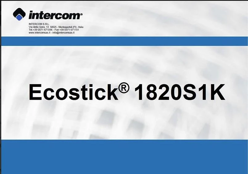 WATER BASED ADHESIVE ECOSTICK 1820S IN BAG 10 Kg