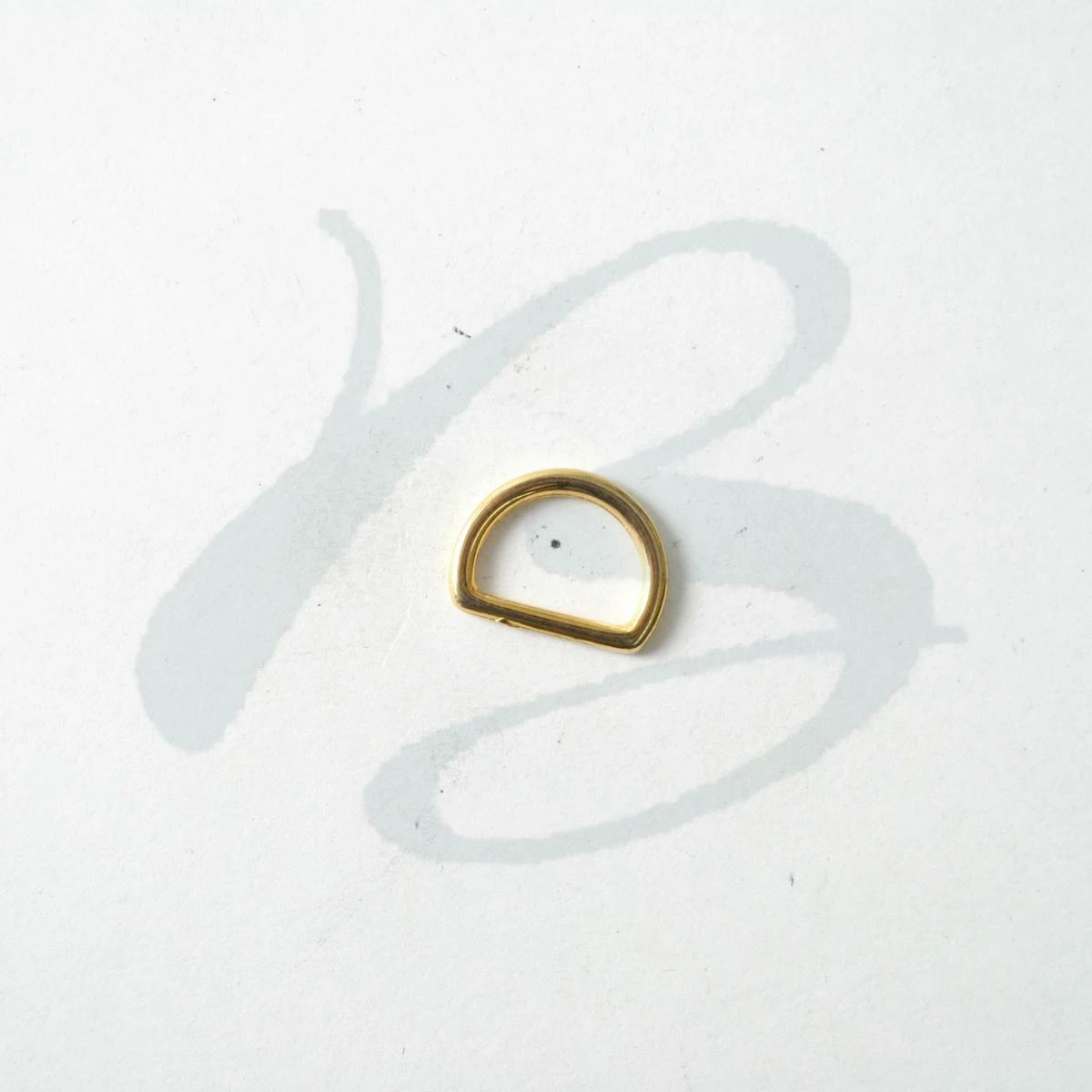 ZAMAK D RING 15x12 mm IN VARIOUS COLOURS