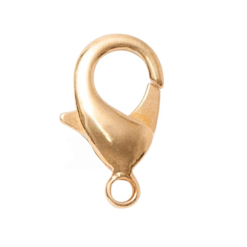 BRASS SNAP HOOK WITH ROUND RING IN VARIOUS COLOURS