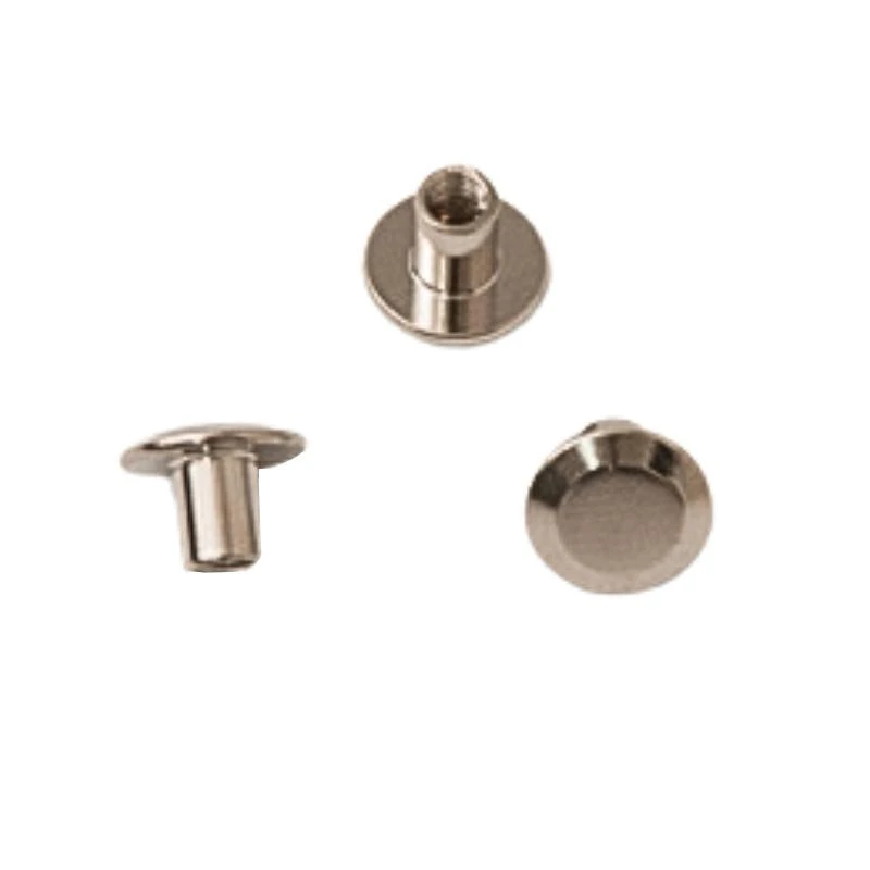 IRON ROUND TOP STUD ADORNMENT WITH SCREW VARIOUS COLOURS AND  SIZES