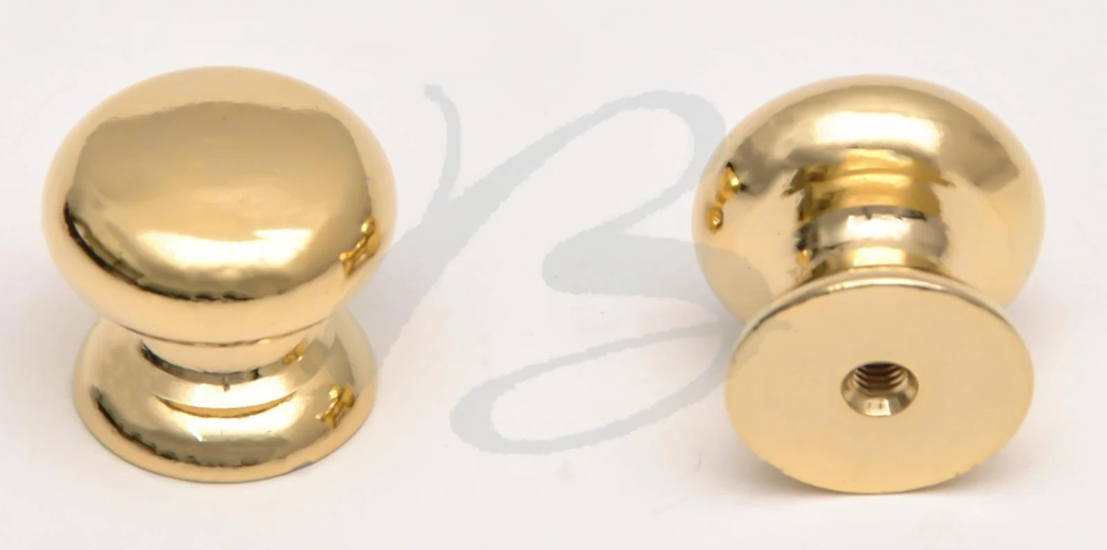 BRASS KNOB WITH ROUND HEAD THREADED WITHOUT SCREW Sx3xLxD mm  IN VARIOUS SIZES A