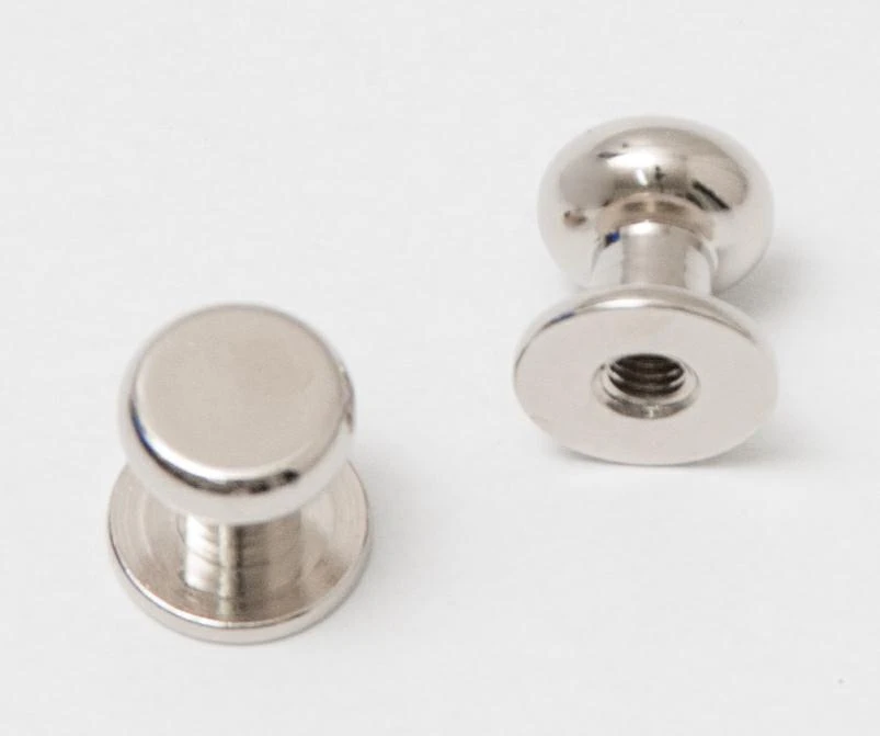 BRASS KNOB 8X4X8.8X9 MM WITH FLAT HEAD AVAILABLE IN VARIOUS COLOURS