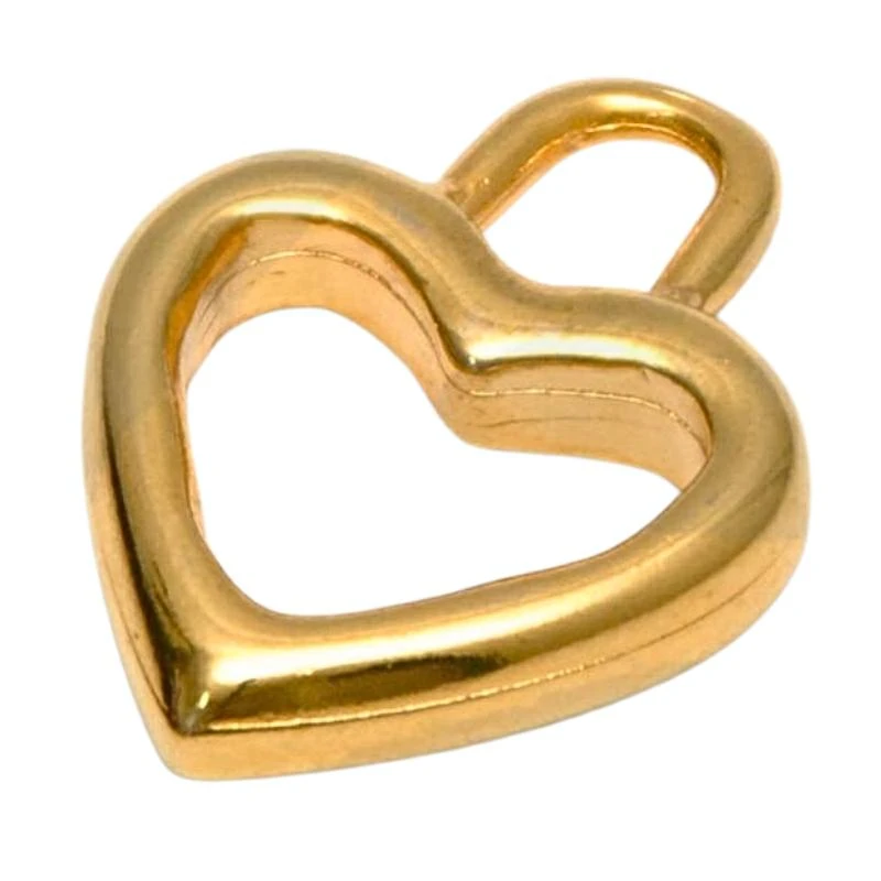 ZAMAK HEART-SHAPED PULLER 19x18 mm IN VARIOUS COLOURS