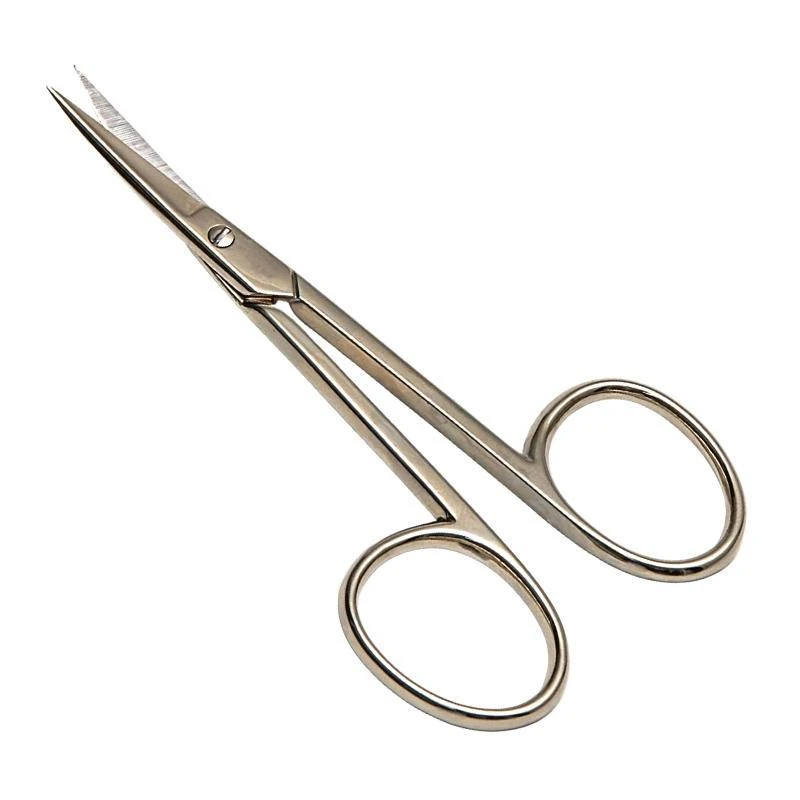SCISSORS FOR EMBROIDERY WITH CURVED BLADE 