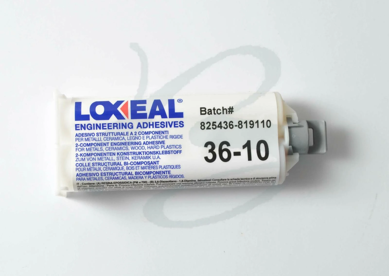 ADHESIVE LOXEAL 36-10 IN VARIOUS PACKS .