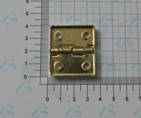 IRON HINGE PLATE 3.7X3.3 mm NICKEL 