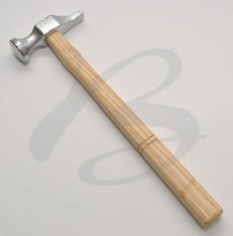 NICKEL HAMMER WITH ONE END TAPERED FOR LEATHER 