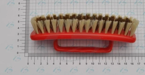 BRUSH IN NATURAL BRISTLE AND BRASS 16 cm 
