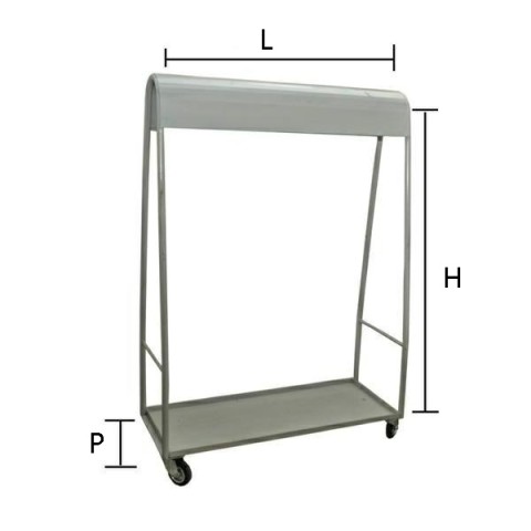 CARRELLO PORTAPELLE IN FERRO VERNICIATO