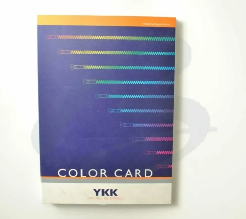 CARTELLA COLORI " YKK " CHIUSURA LAMPO NYLON E METALLO