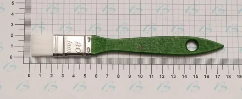 CAT TONGUE TIP BRUSH WITH SHORT HANDLE 20 mm