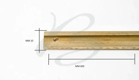 BRASS GUIDE FOR ZIPPER  60 mm 