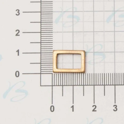 ZAMAK RECTANGULAR RING 10x8.5 mm IN VARIOUS COLOURS 