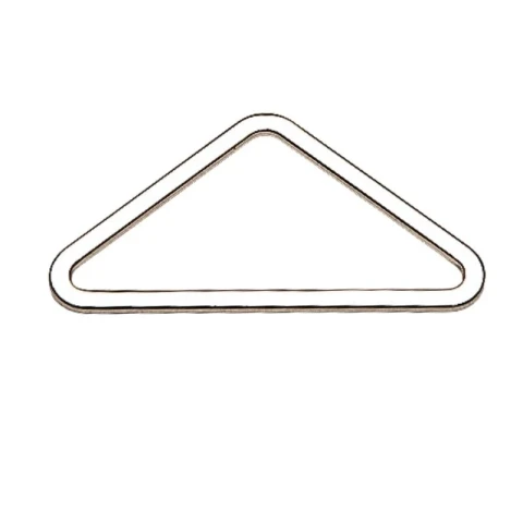 ZAMACK TRIANGULAR RING 60X25 MM THICKNESS 3 MM SQUARED SHAPE NICKEL LACQUERED