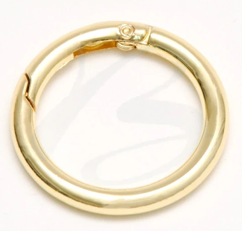 ZAMAK SNAP HOOK WITH ROUND RING IN VARIOUS COLOURS AND SIZES