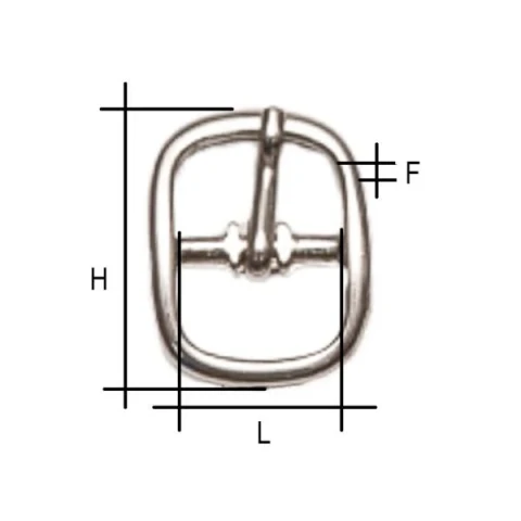 ZAMAK BUCKLE AVAILABLE IN VARIOUS COLOURS AND MEASURAMENTS
