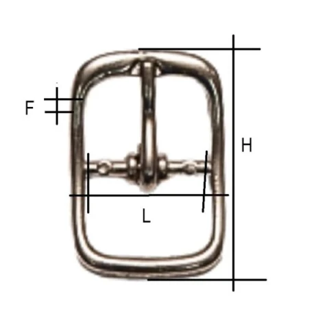 ZAMAK BUCKLE AVAILABLE IN VARIOUS COLOURS AND MEASURAMENTS