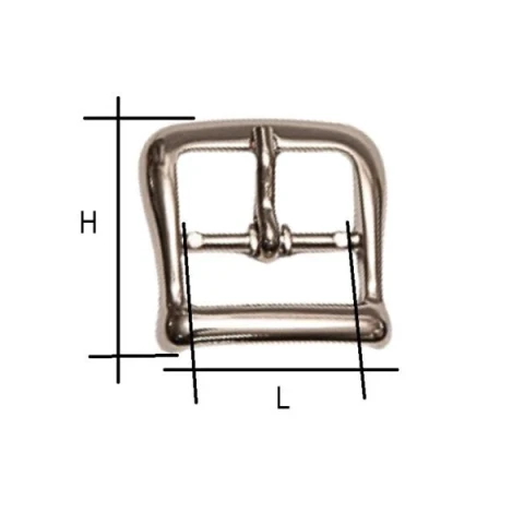 ZAMAK BUCKLE AVAILABLE IN VARIOUS COLOURS AND MEASURAMENTS