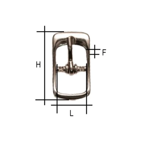 ZAMAK BUCKLE AVAILABLE IN VARIOUS COLOURS AND MEASURAMENTS