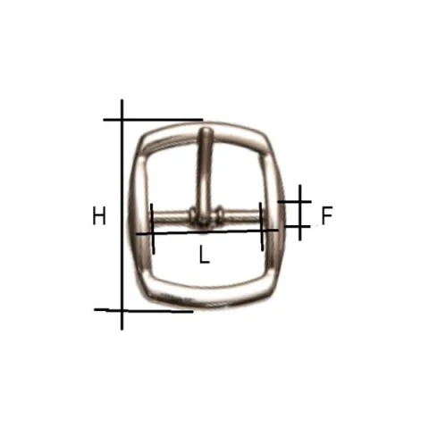 ZAMAK BUCKLE AVAILABLE IN VARIOUS COLOURS AND MEASURAMENTS