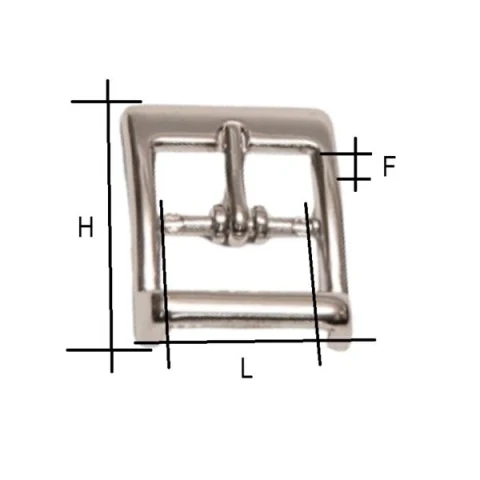 ZAMAK BUCKLE AVAILABLE IN VARIOUS COLOURS AND MEASURAMENTS