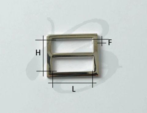 ZAMAK RECTANGULAR SLIDING BUCKLE VARIOUS SIZES AND COLOURS 