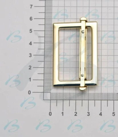  ZAMAK RECTANGULAR SLIDING BUCKLE WIDTH 40 mm X HEIGHT 25 mm WIRE THICKNESS 4 5 