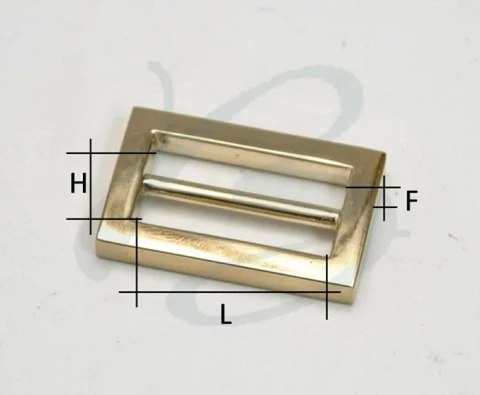 ZAMAK RECTAGULAR SLIDING BUCKLE VARIOUS SIZES AND COLOURS 