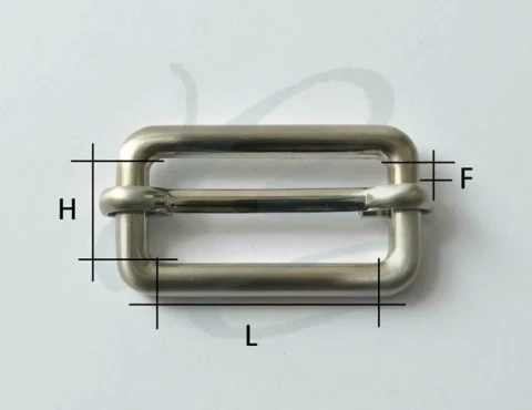 ZAMAK RECTANGULAR SLIDING BUCKLE VARIOUS SIZES AND COLOURS 