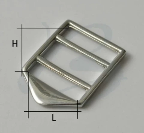 ZAMAK RECTANGULAR SLIDING BUCKLE VARIOUS SIZES AND COLOURS 