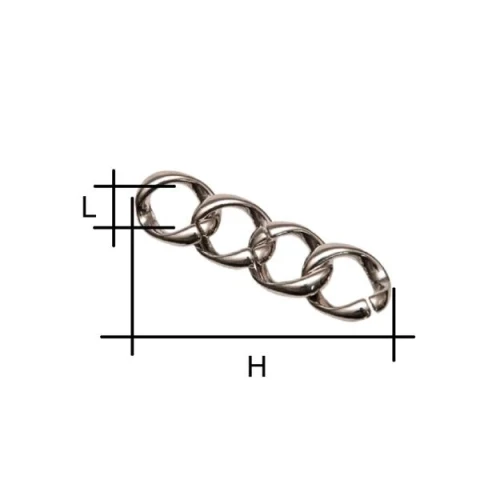 ZAMAK HANDLE HOLDER CHAIN VARIOUS SIZES AND COLOURS