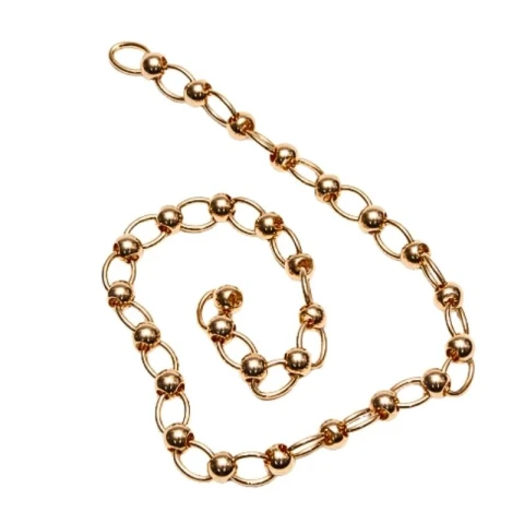IRON CHAIN WITH ZAMAK BALL 8 mm VARIOUS SIZES AND COLOURS