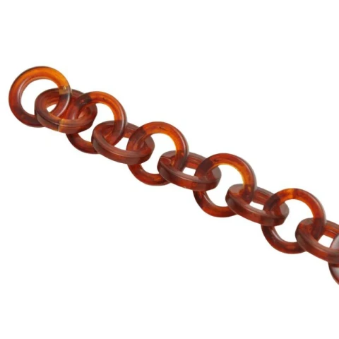 PLASTIC CHAIN WITH ROUND RINGS 