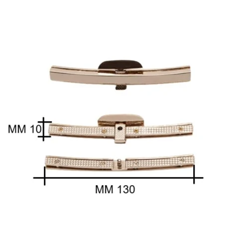 ZAMAK RECTANGULAR BUTTON LOCK 130X10 mm VARIOUS COLOURS