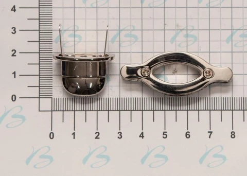 ZAMAK OVAL TURN LOCK WIDTH 50 mm X HEIGHT 20 mm VARIOUS COLOURS