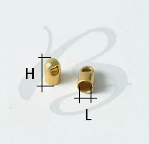 BRASS ZIPPER TOP STOP FOR CHAIN IN VARIOUS SIZE AND COLOURS 