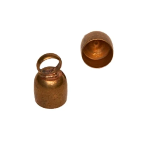 BRASS TOP STOP FOR SNAKE BRASS CHAIN 8 mm VARIOUS COLOURS