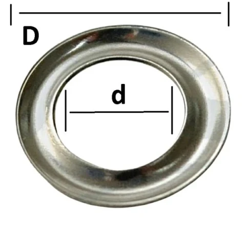 BRASS EYELETS WASHER IN VARIOUS COLOURS AND SIZES