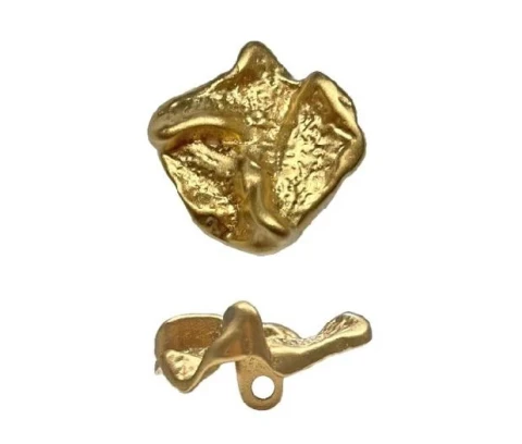 ZAMAK ROUND SEW-ON BUTTON,SIZE 36 mm,COLOUR ANTIQUE BRASS FREE