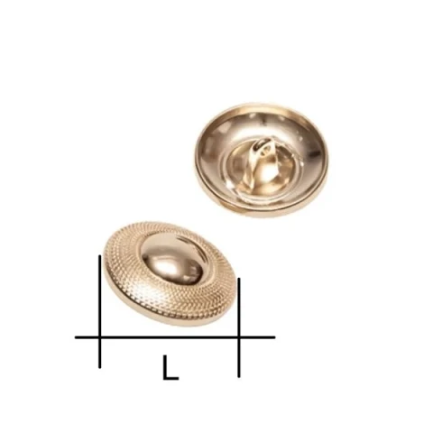 ZAMAK ROUND SEW-ON BUTTON,IN VARIOUS SIZES AND COLOURS: