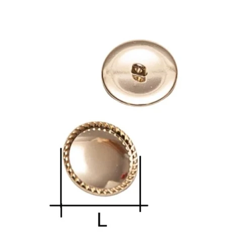 ZAMAK ROUND SEW-ON BUTTON,IN VARIOUS SIZES AND COLOURS: