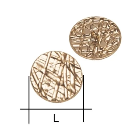 ZAMAK ROUND SEW-ON BUTTON,IN VARIOUS SIZES AND COLOURS: