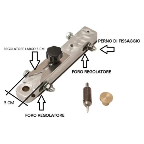 MATRICE PER TORCHIETTO  S50 E S50L PER EFFETTUARE FORI DI PRECISIONE SU PELLAMI E TESSUTI