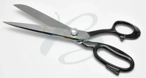 MULTIPLE USE SCISSORS LARGE EYE WITH BLACK HANDLE  "PAOLUCCI" VARIOUS MEASUREMEN