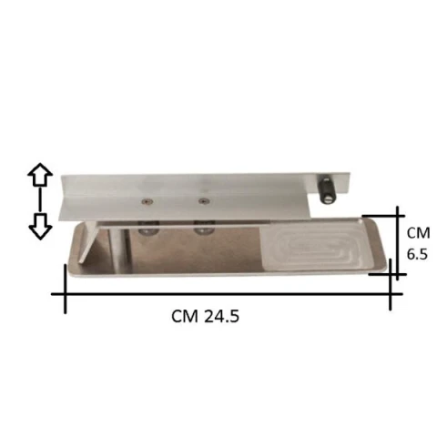 ADJUSTABLE ALUMINUM GUIDE FOR EDGE DYEING ROLLER TOOL