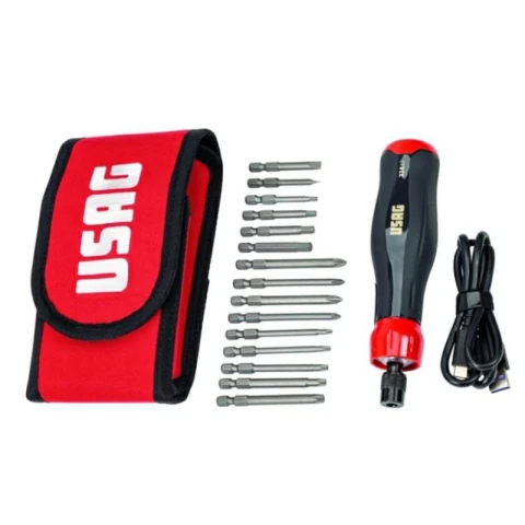 ELECTRIC SCREWDRIVER IN CASE WITH BITS