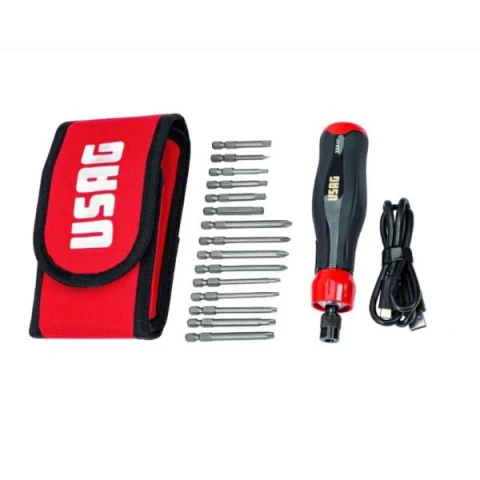 ELECTRIC SCREWDRIVER IN CASE WITH BITS