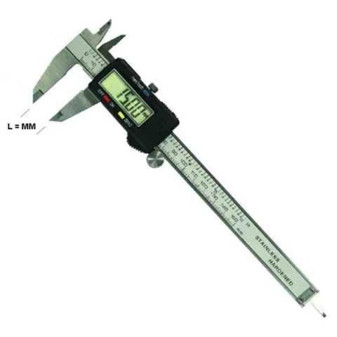 DIGITAL CALIPER IN HARDENED STAINLESS STEEL WITH LOCKING SCR  EW AVAILABLE IN VA
