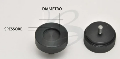 TEFLON PUNCH FOR PRESS FOR NEODYMIUM MAGNET COATING DIAMETER  20 MM THICKNESS MM