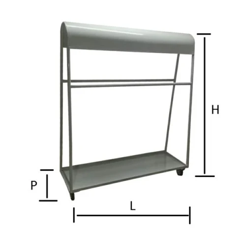 CARRELLO FERRO PORTAPELLE RINFORZATO